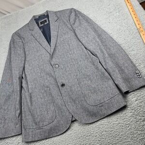 7Diamonds Torres Grey Stretch Sport Coat Blazer Mens Medium